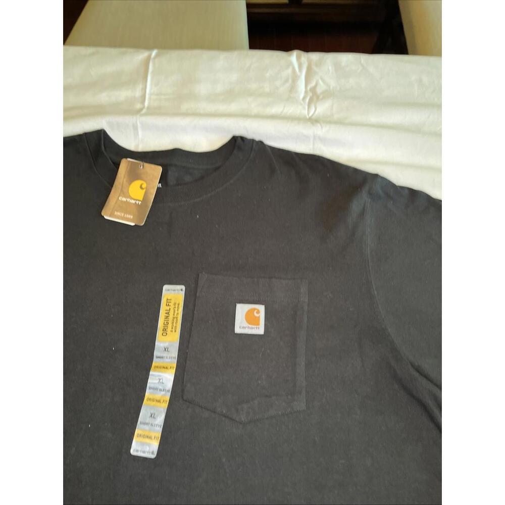 Carhartt T Shirt Mens XL Relaxed Short-Sleeve Loose Pocketed Black Tee NEW - Picture 5 of 8
